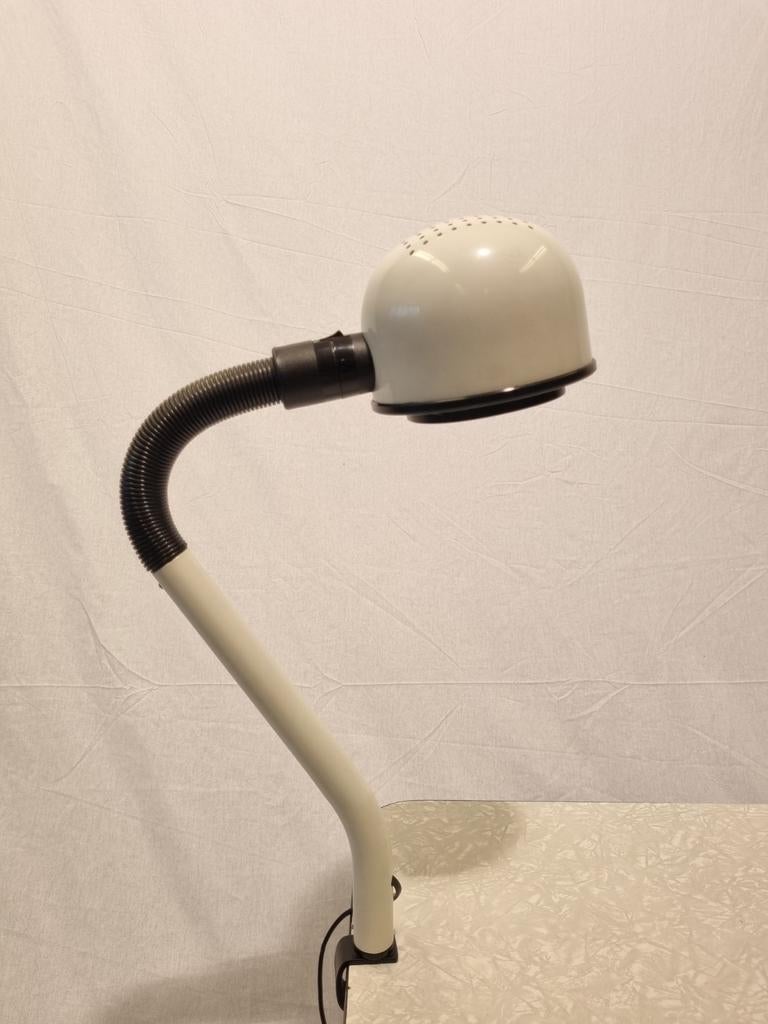 Witte klemlamp Alda met flexibele arm, Huis en Inrichting, Ophalen of Verzenden
