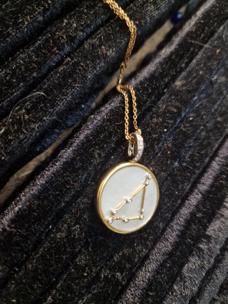 Ti Sento Milano Ketting Steenbok Sterrenbeeld Goud Zilver, Ophalen of Verzenden, Zo goed als nieuw, Met kristal, Goud
