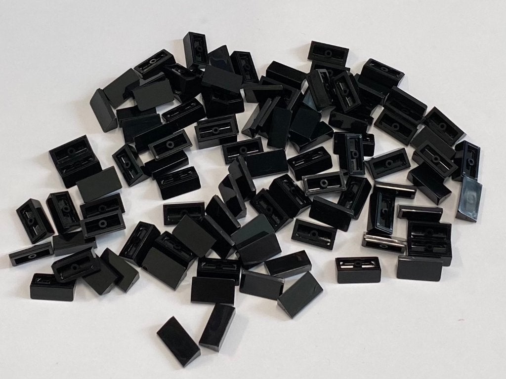 Partij 100x 1x2 Lego mini dakpannetjes in diverse kleuren, Overige thema's, Lego, Nieuw, Ophalen of Verzenden
