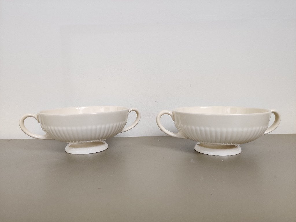 Wedgwood Windsor 2x soepkom, Ophalen, Klassiek, Zo goed als nieuw, Kom(men)