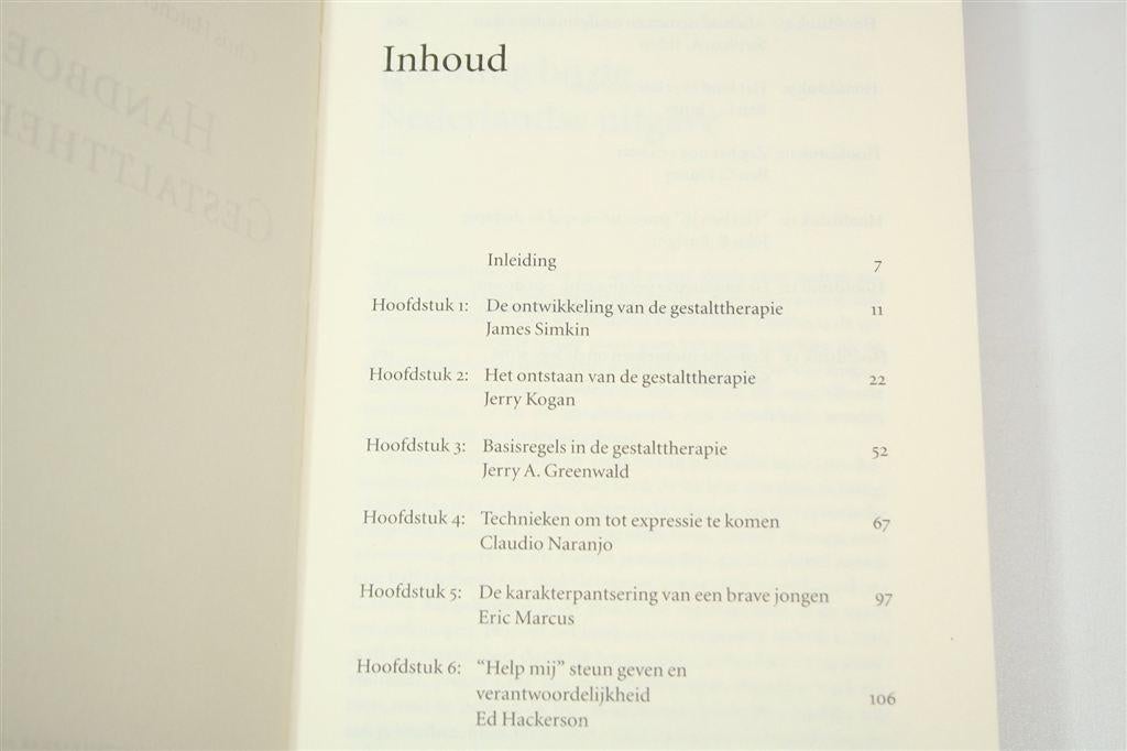 Handboek Gestalttherapie — Perls, Technieken & Sessies, Boeken, Ophalen of Verzenden, Gelezen, Overige onderwerpen, Achtergrond en Informatie