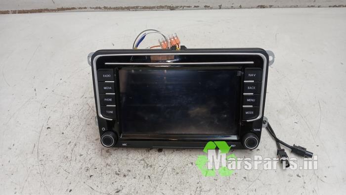 Navigatie Display van een Volkswagen Golf, Gebruikt, -, Volkswagen, -