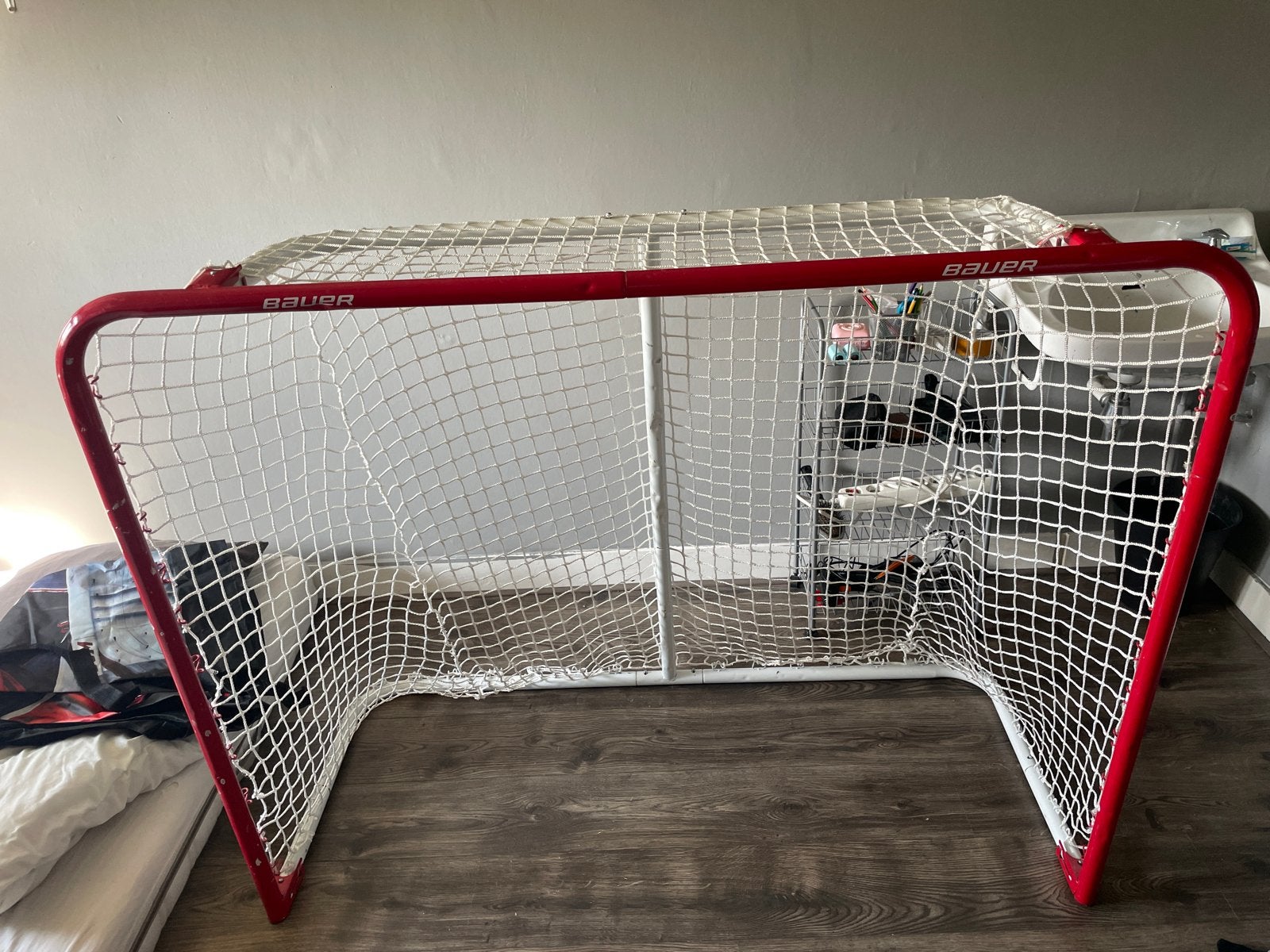 Inklapbaar ijshockey goal - Bauer, Ophalen of Verzenden, Gebruikt, Overige typen