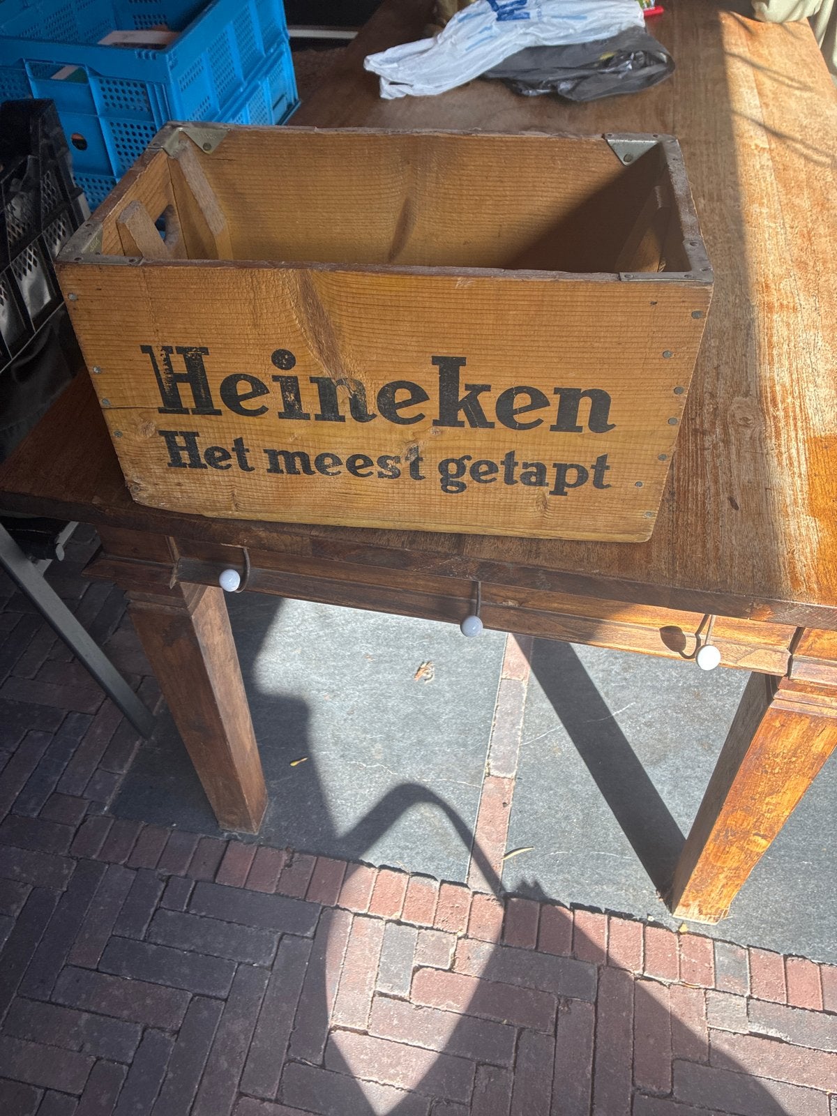 Vintage Heineken Bierkrat - Houten Kist 1966, Ophalen