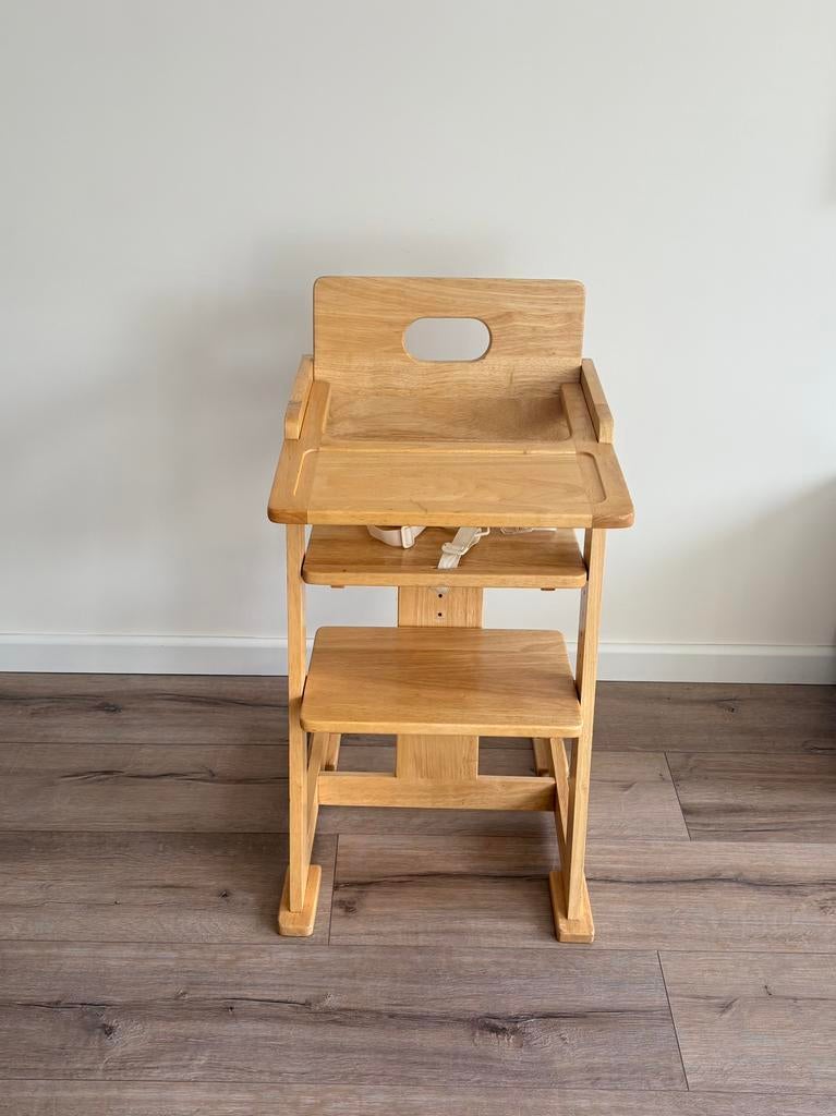 Houten kinderstoel /meegroeistoel, Ophalen of Verzenden, Zo goed als nieuw, Stoel(en)