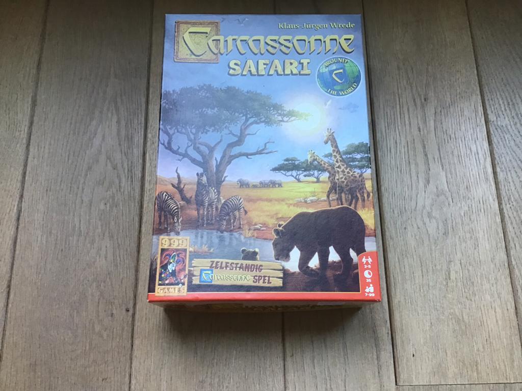 Carcassonne Safari van 999 games 2-5 spl lft 7 jr compleet, Hobby en Vrije tijd, Gezelschapsspellen | Bordspellen, Ophalen of Verzenden