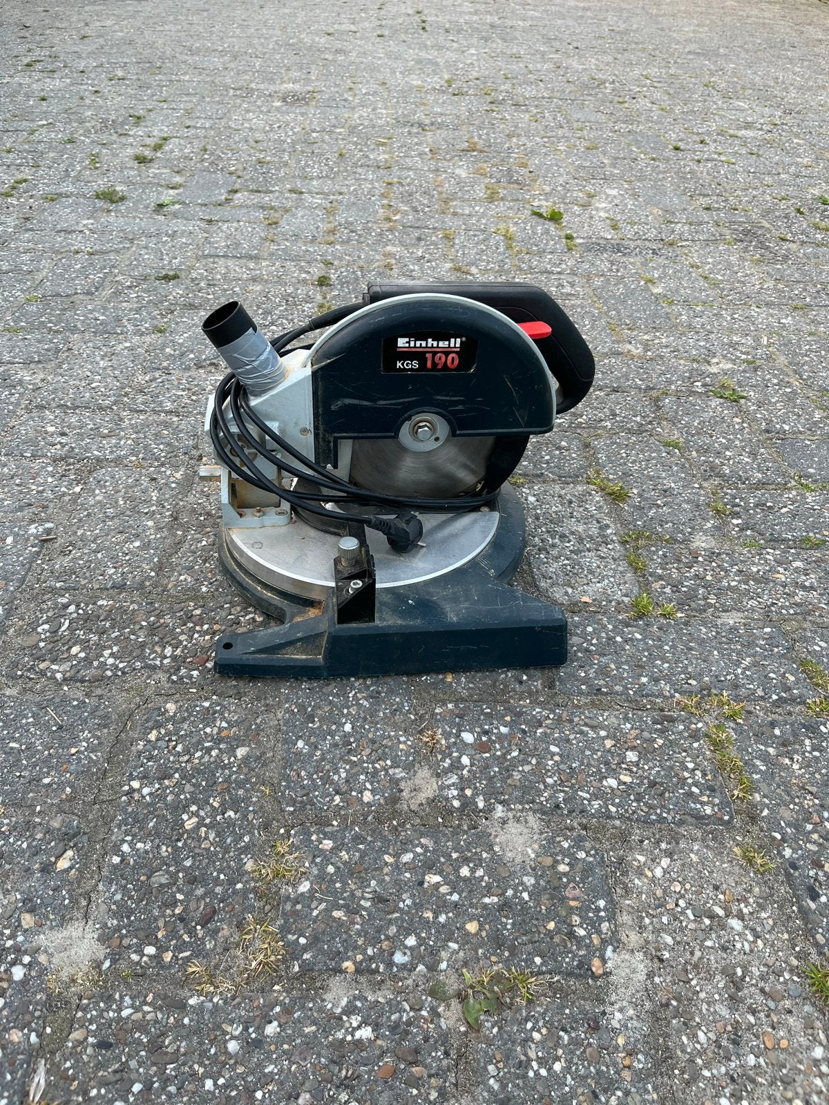 Einhell KGS 190 Afkortzaag - Gebruikt, Doe-het-zelf en Verbouw, Gereedschap | Zaagmachines, Ophalen, Gebruikt, 600 tot 1200 watt