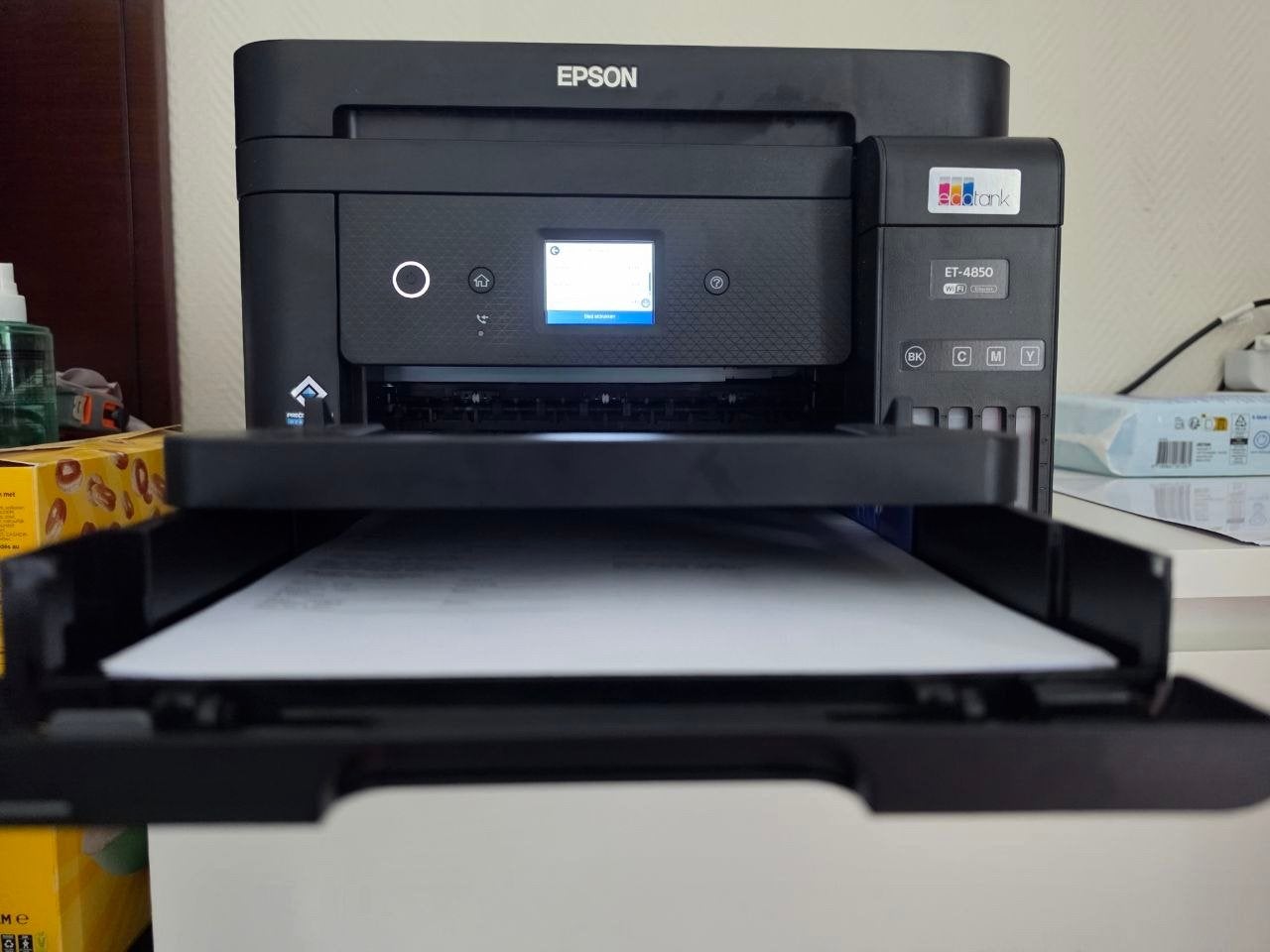 Epson EcoTank ET-4850 All-in-One Printer - 3317 Pagina's, Computers en Software, Printers, Zo goed als nieuw, All-in-one, Inkjetprinter