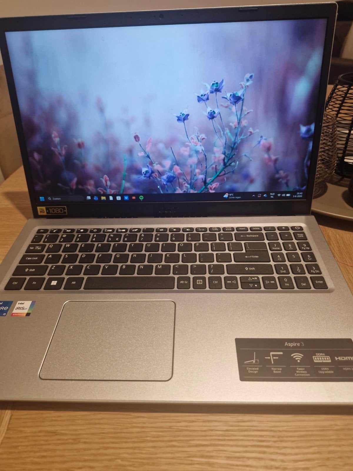 Te koop aangeboden: Acer Aspire 3 A315-58 laptop in zeer net, Ophalen of Verzenden, Zo goed als nieuw, Acer