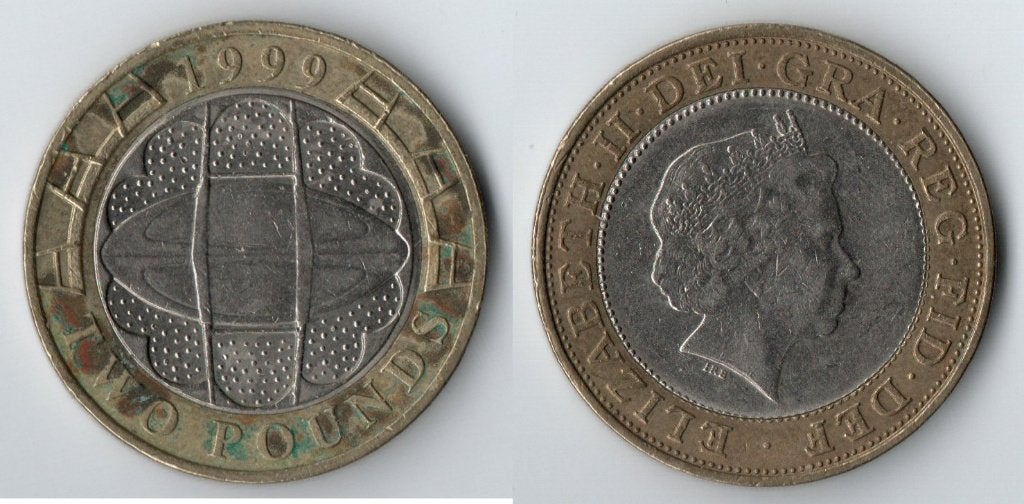Britse 2 Pond munt 1999 - Technologische Vooruitgang, Verzenden, Overige landen, Losse munt