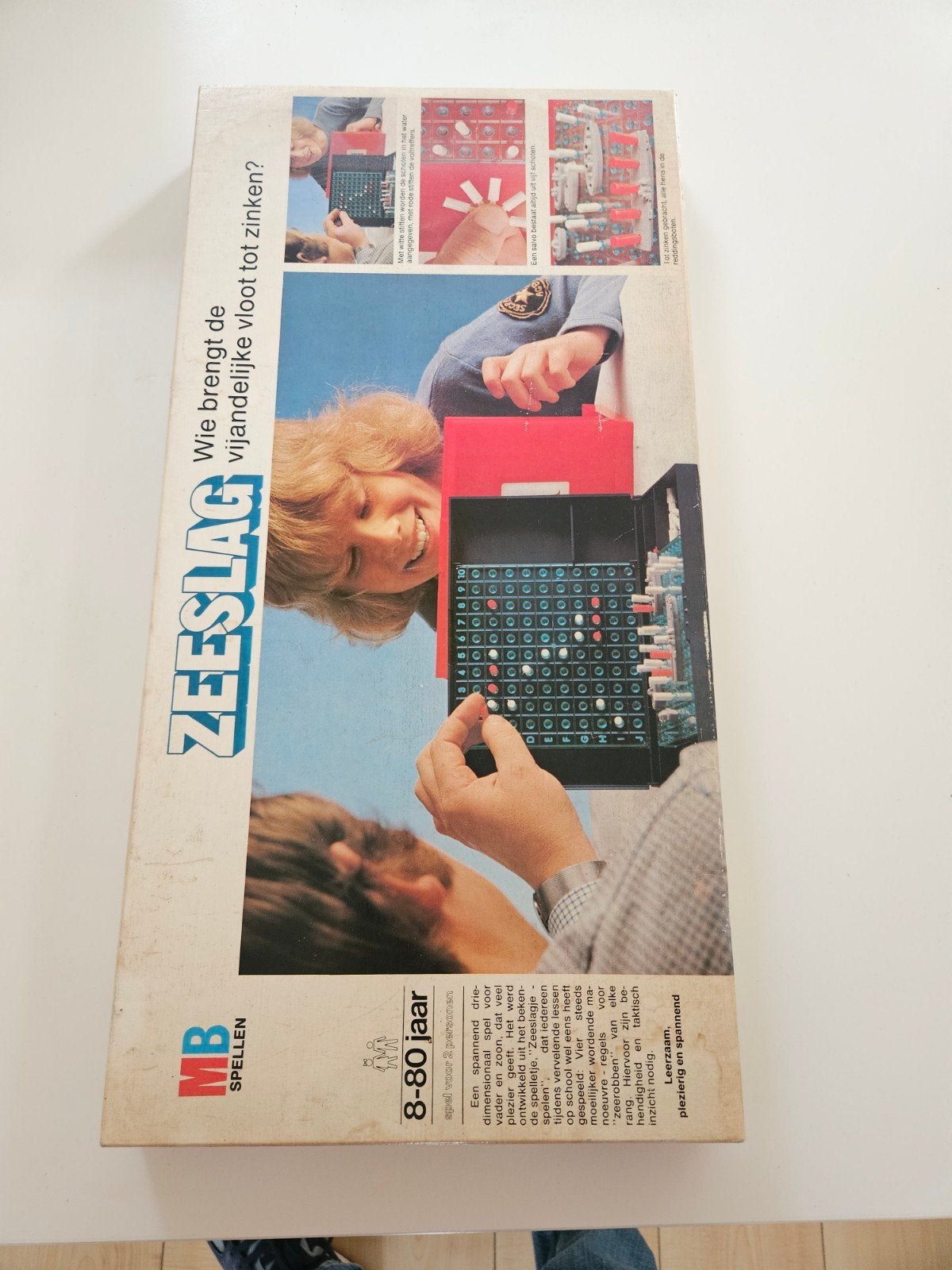 Zeeslag bordspel van MB Spellen - Klassiek strategiespel, Een of twee spelers, Ophalen of Verzenden, Reisspel, Gebruikt