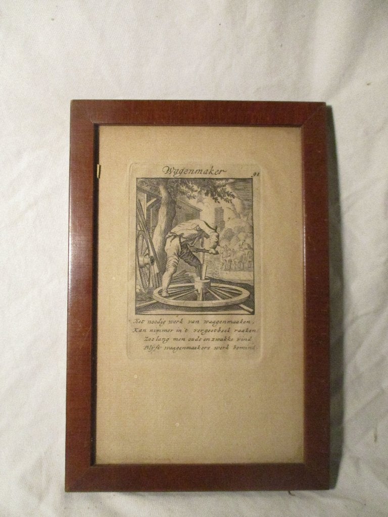 antiek gravure Wagemaker [DAF], Antiek en Kunst, Ophalen of Verzenden