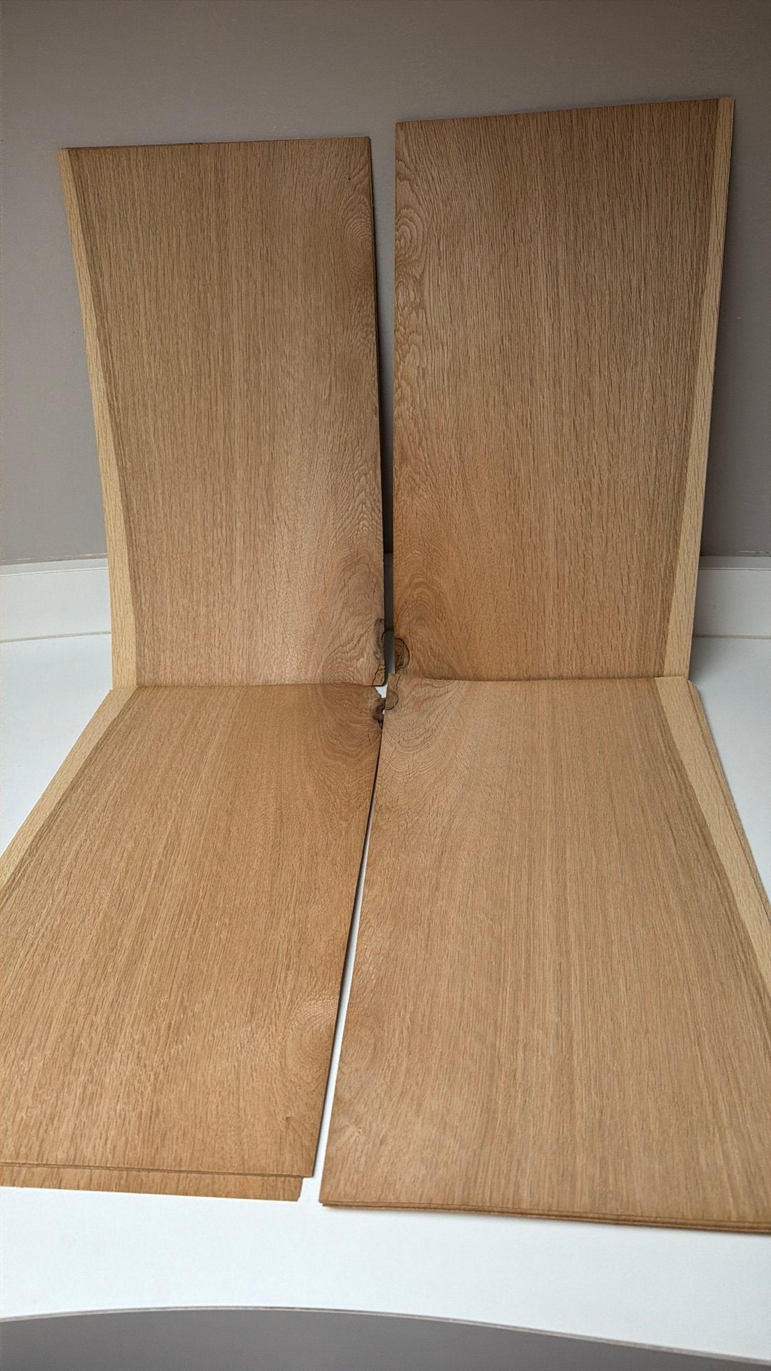 Eiken fineer 50x23cm 30 vellen voor €7,50, Hobby en Vrije tijd, Ophalen of Verzenden, Nieuw, Kunst en Creatief