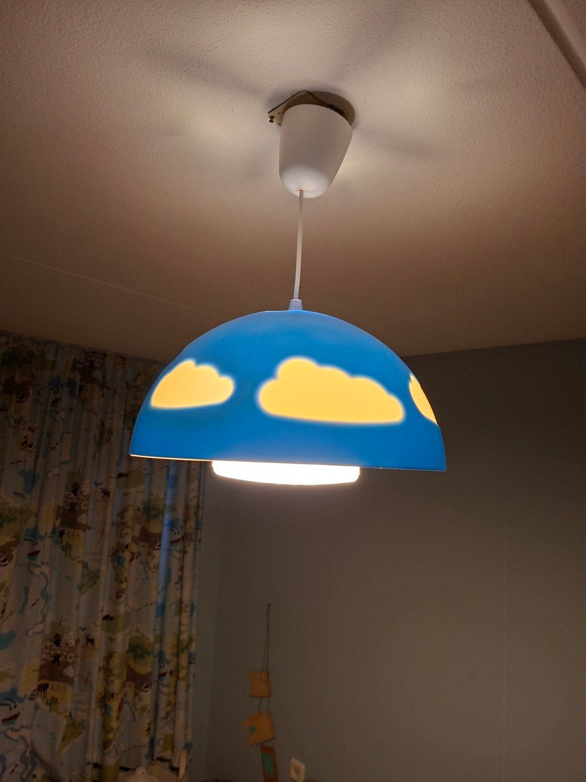 Lamp wolken, Ophalen