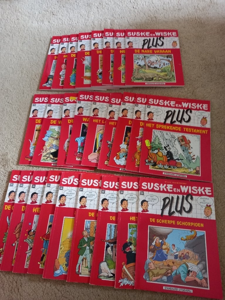 Suske en Wiske Plus, 2e Serie Rood, Gelezen, Ophalen of Verzenden, Studio Vandersteen, Meerdere stripboeken