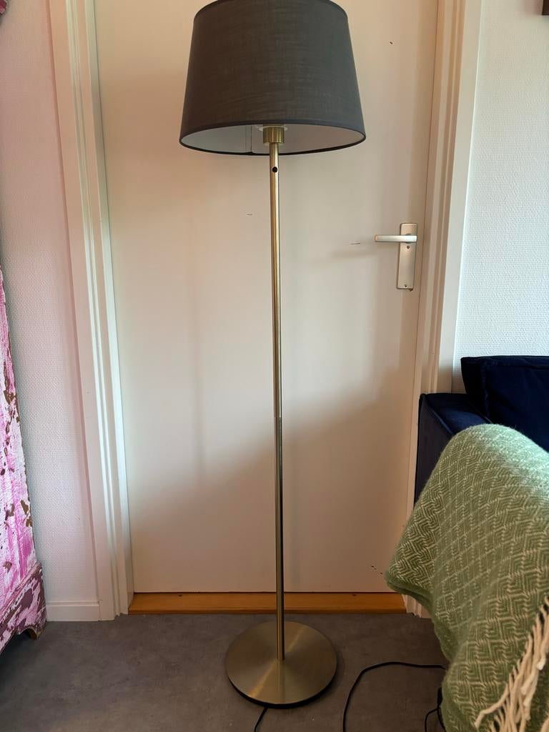 IKEA Vloerlamp met donkergrijze kap, Ophalen, Gebruikt, Metaal, 150 tot 200 cm