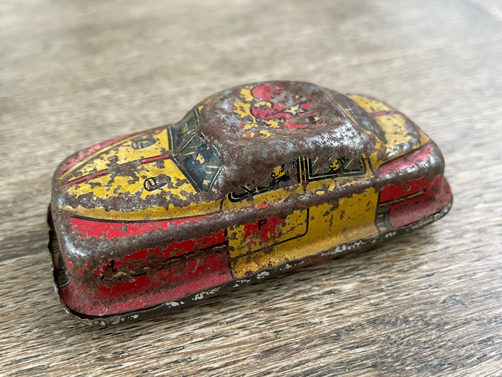 Vintage blikken speelgoedauto - Jaren '50 raceauto, Ophalen of Verzenden