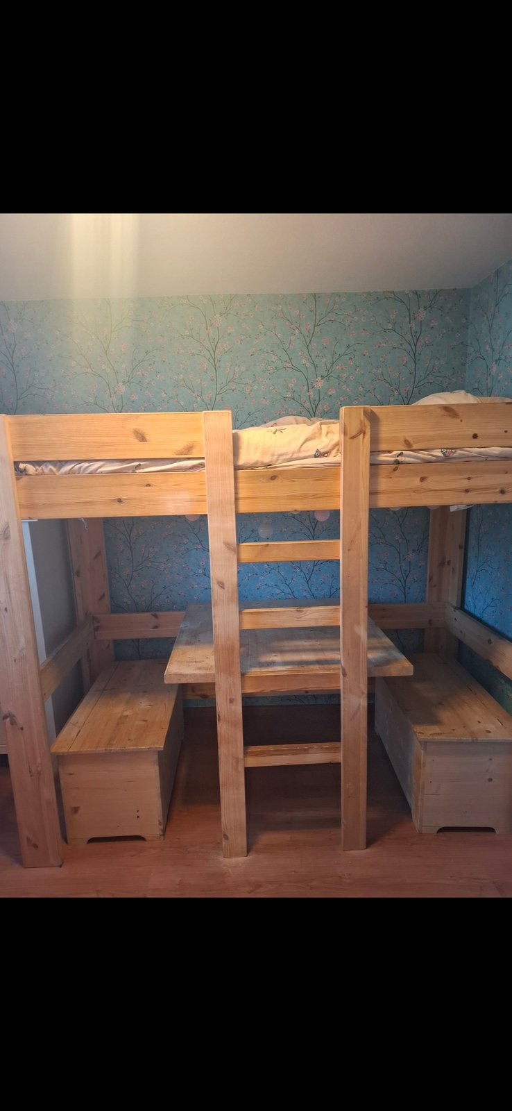 Hoogslaper met een zitje en bureau of stapelbed, Kinderen en Baby's, Ophalen, Gebruikt, Hoogslaper