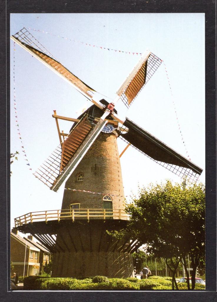 molen; Korenmolen De Vier Winden te Monster., Verzenden, 1980 tot heden, Ongelopen, Zuid-Holland