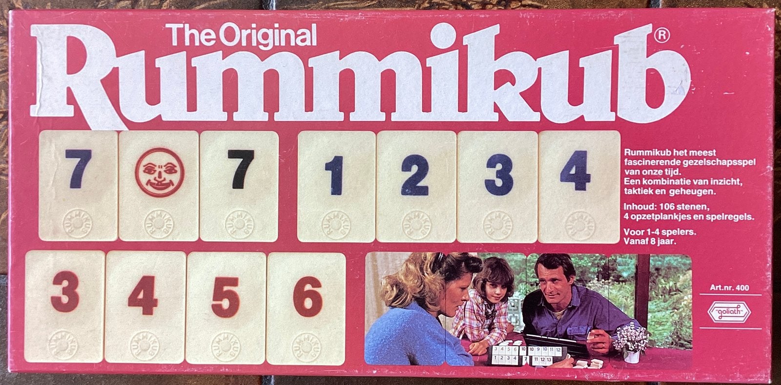 Compleet vintage Rummicub spel met grote stenen, Ophalen of Verzenden, Zo goed als nieuw