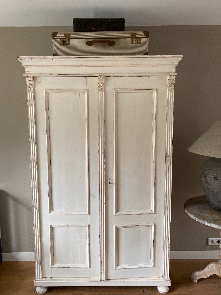 Brocante Kast / landelijke kast, Ophalen, Met deur(en), 100 tot 150 cm, Zo goed als nieuw