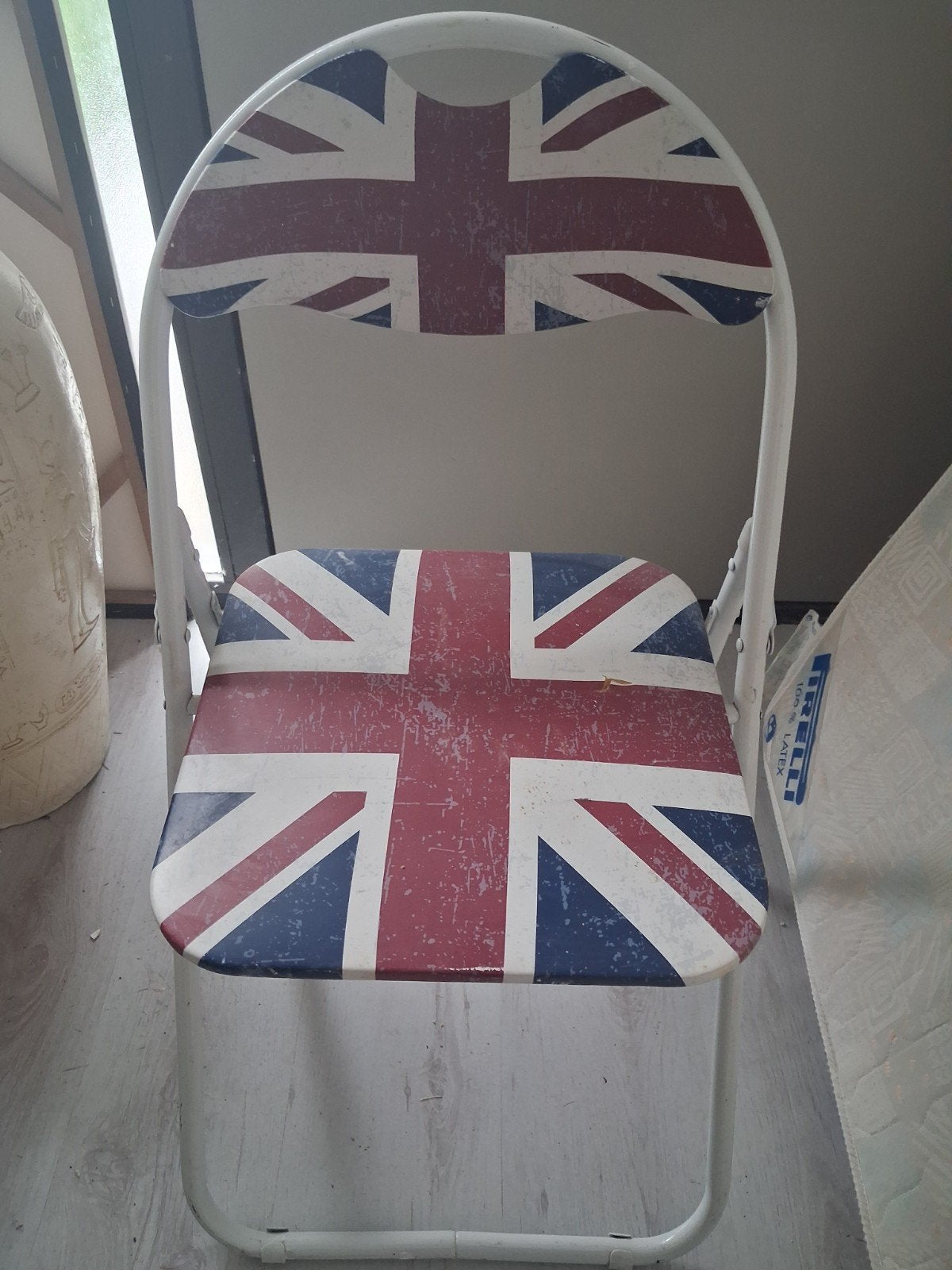 Opvouwbare stoel met Union Jack vlag design, Ophalen, Gebruikt, Overige materialen, Eén