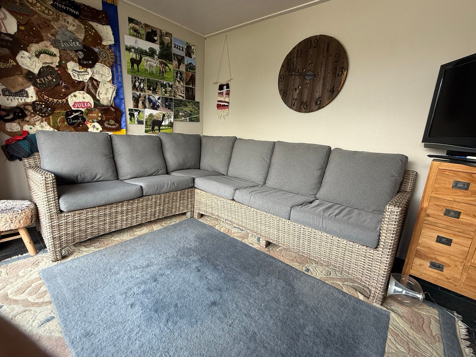 Taste 4SO Hoekbank met losse fauteuil, Ophalen, Gebruikt, 100 tot 125 cm, Hoekbank