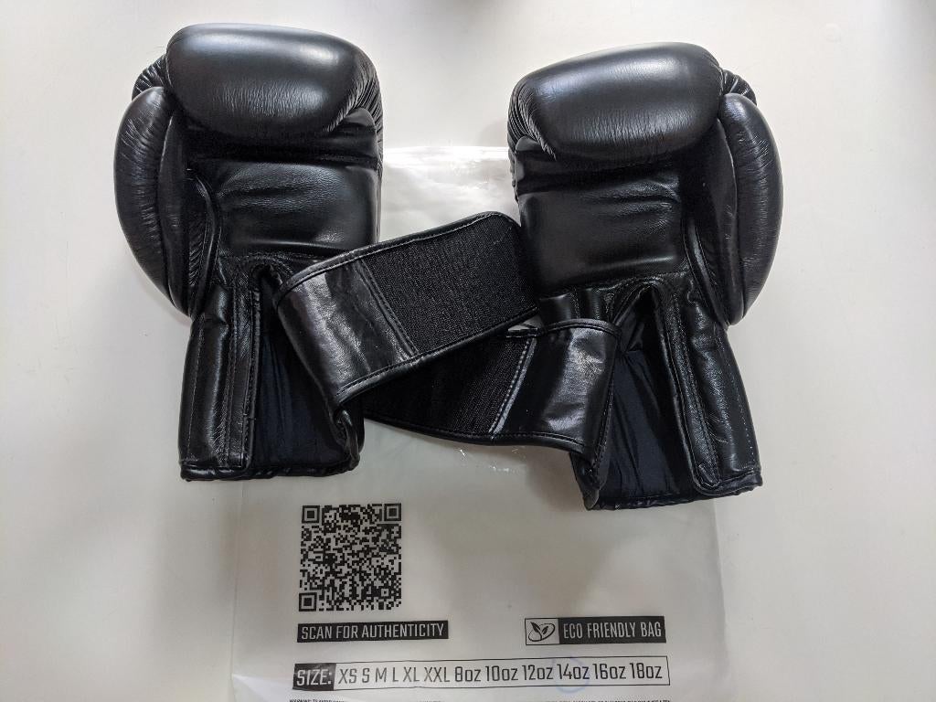 Windy Muay Thai handschoenen 14oz zwart BGP-model echt leer, Ophalen of Verzenden, Nieuw, Bokshandschoenen