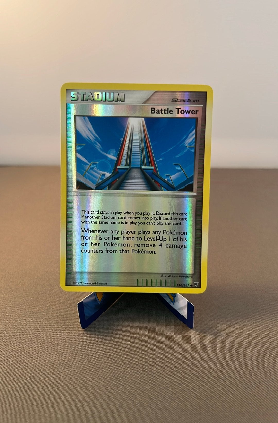 Battle Tower (SV 134) Supreme Victors (reverse holo), Ophalen of Verzenden, Gebruikt, Losse kaart