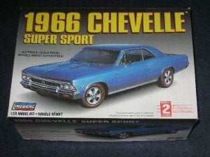 Bouwdoos 1966 Chevy Chevelle SS Lindberg, Hobby en Vrije tijd, Modelbouw | Auto's en Voertuigen, Overige merken, Auto, Groter dan 1:32