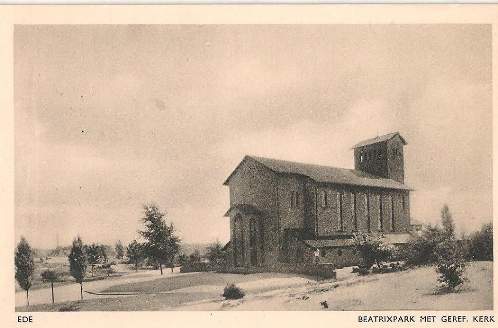 Ede / gerf kerk, Verzamelen, Ansichtkaarten | Nederland, Verzenden, 1940 tot 1960, Ongelopen, Gelderland
