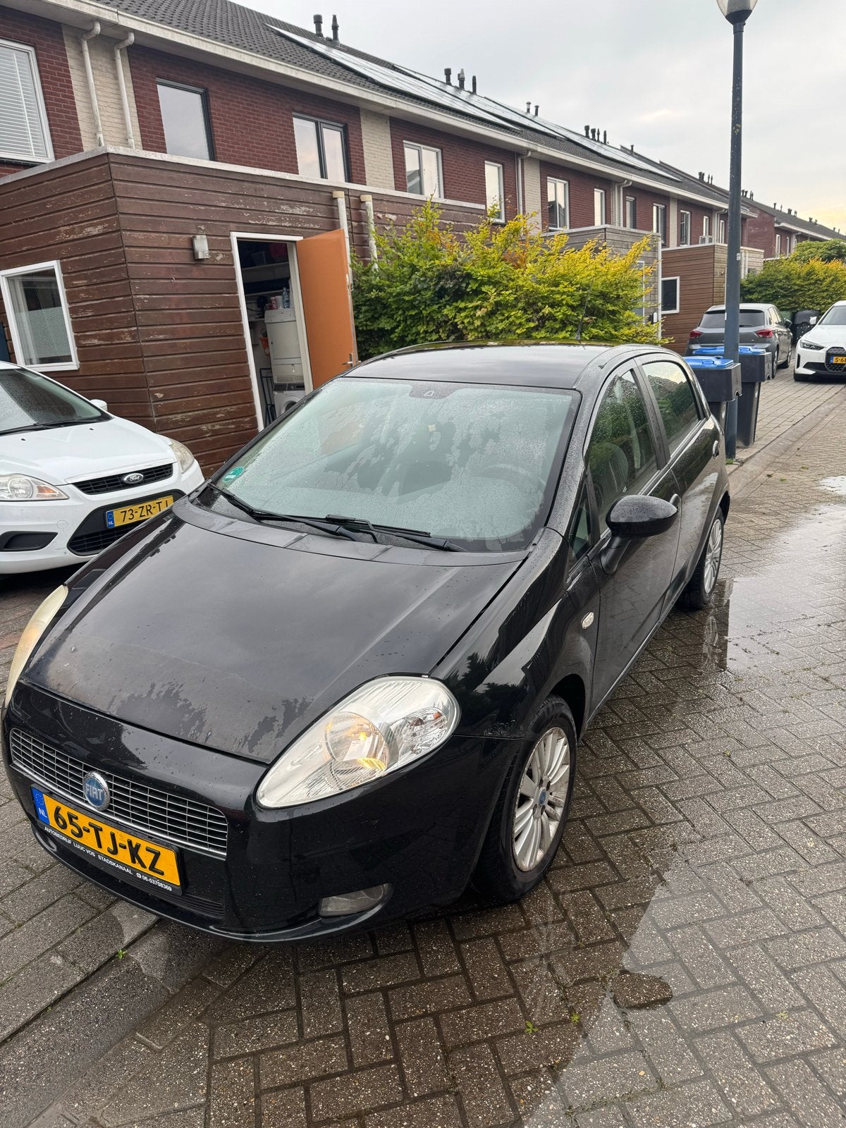 Fiat Punto 1.4 5DR 2006 Zwart Cruise Controle, Voorwielaandrijving, 40 €/maand, 4 cilinders, 400 kg
