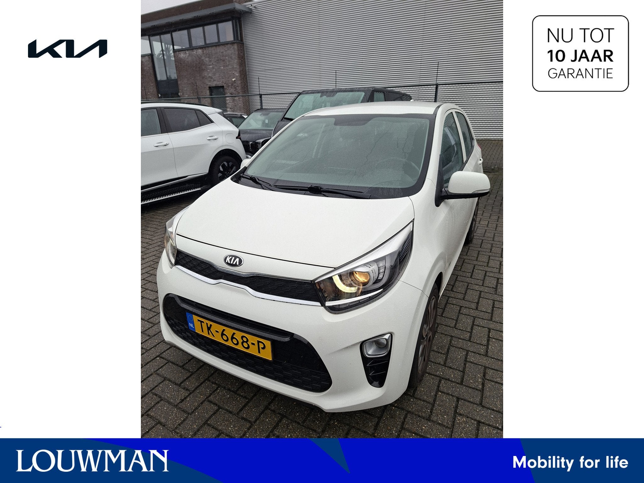 Kia Picanto 1.0 CVVT DynamicPlusLine | Climate Control | Nav, Voorwielaandrijving, Stof, Gebruikt, 4 stoelen