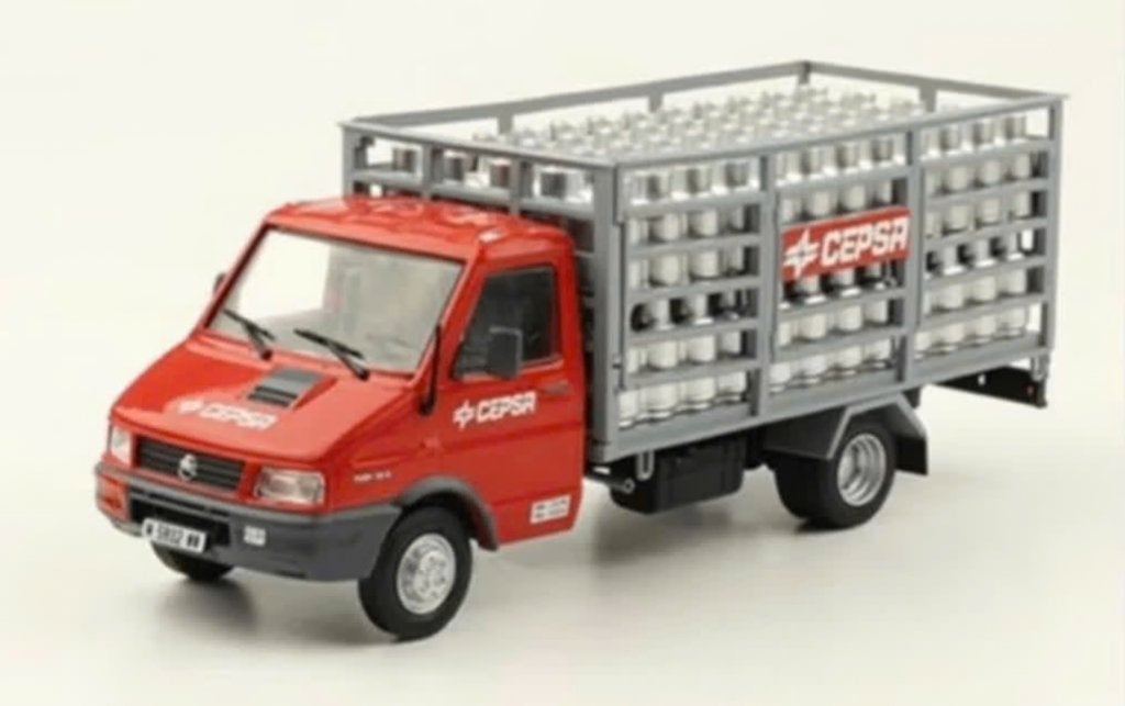 Pegaso Daily '94 gasflessen CEPSA 1/43 reparto / servicio 8, Verzenden, Nieuw, Bus of Vrachtwagen, Overige merken