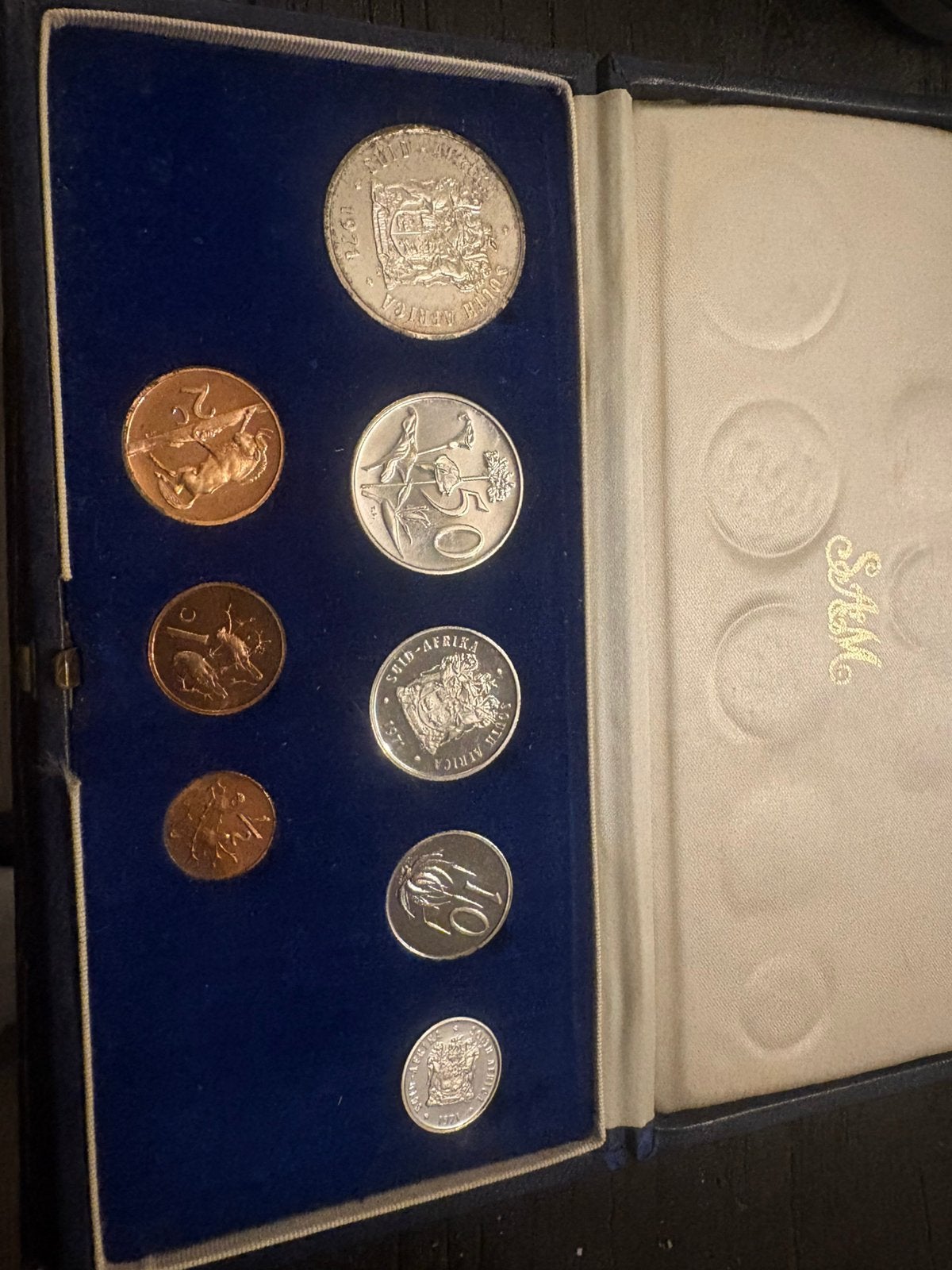 Zuid-Afrika 1971 Proof Set (7 Munten Originele SAM Cassette, Ophalen of Verzenden, Buitenland, Munten