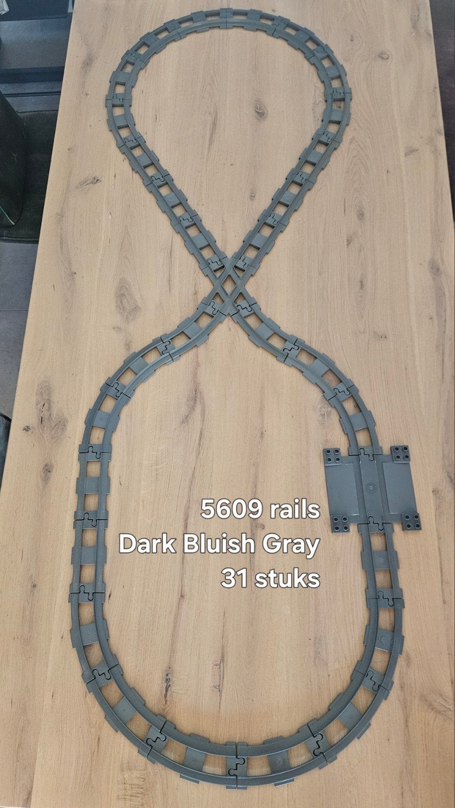 Duplo rails grijs 5609 - 31 stuks, Ophalen of Verzenden, Duplo