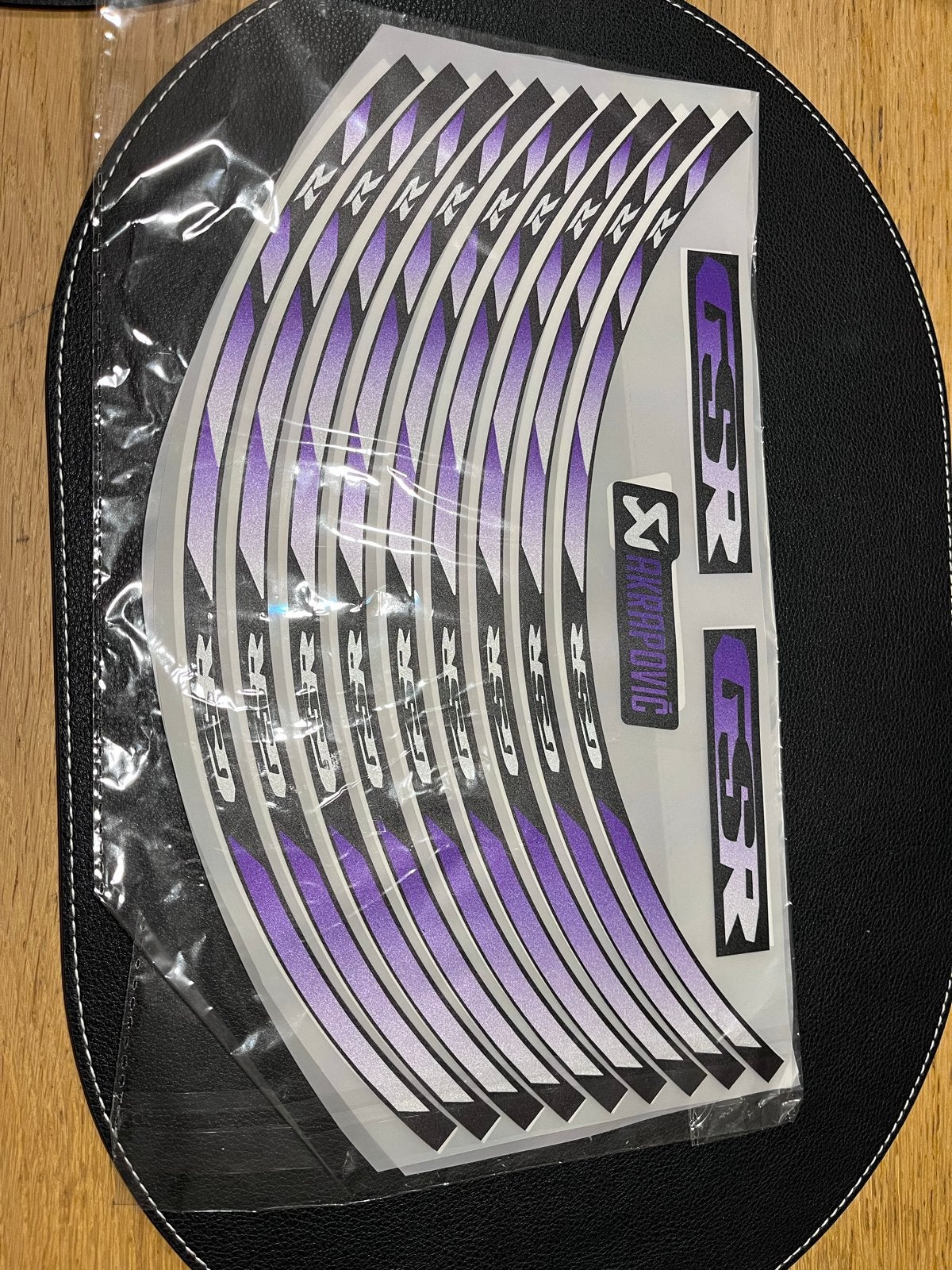Motorfiets Velg Stickers - Akrapovic & GSR Design, Ophalen of Verzenden