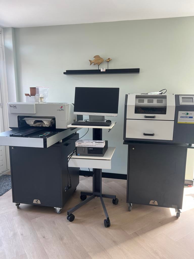 Textielprinterset - Polyprint TexJet Echo & Pretreatmaker IV, Computers en Software, Printers, Gebruikt, Printer, Inkjetprinter