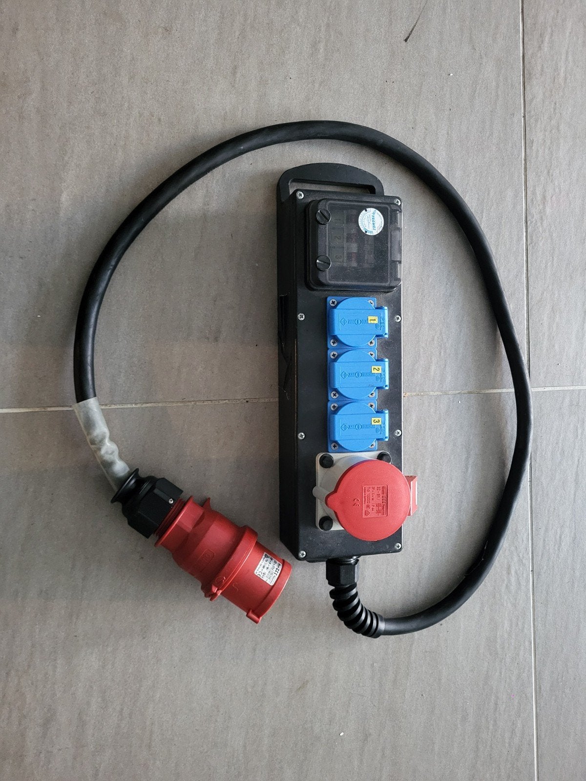 Promes krachtverdeelblok met verloopkabel, Ophalen of Verzenden, Gebruikt, Apparatuur