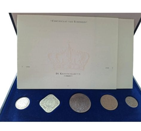 Nederland Krooncollectie munten Koningin Wilhelmina 1898-194, Setje, Zilver, Koningin Wilhelmina, Overige waardes