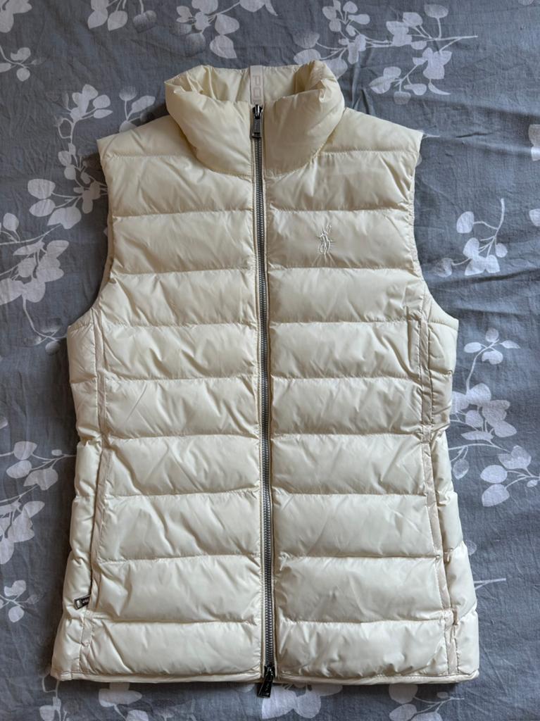 Polo Ralph Lauren bodywarmer, Kleding | Dames, Verzenden, Zo goed als nieuw, Maat 34 (XS) of kleiner, Beige