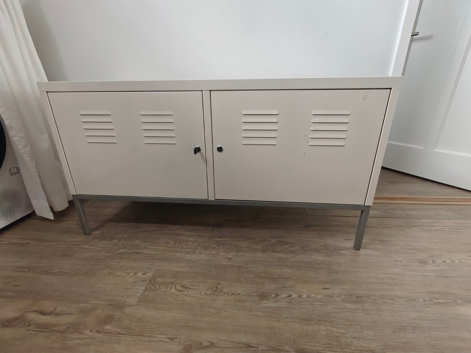 Ikea PS kast metaal - Crème/Wit, Ophalen, Gebruikt