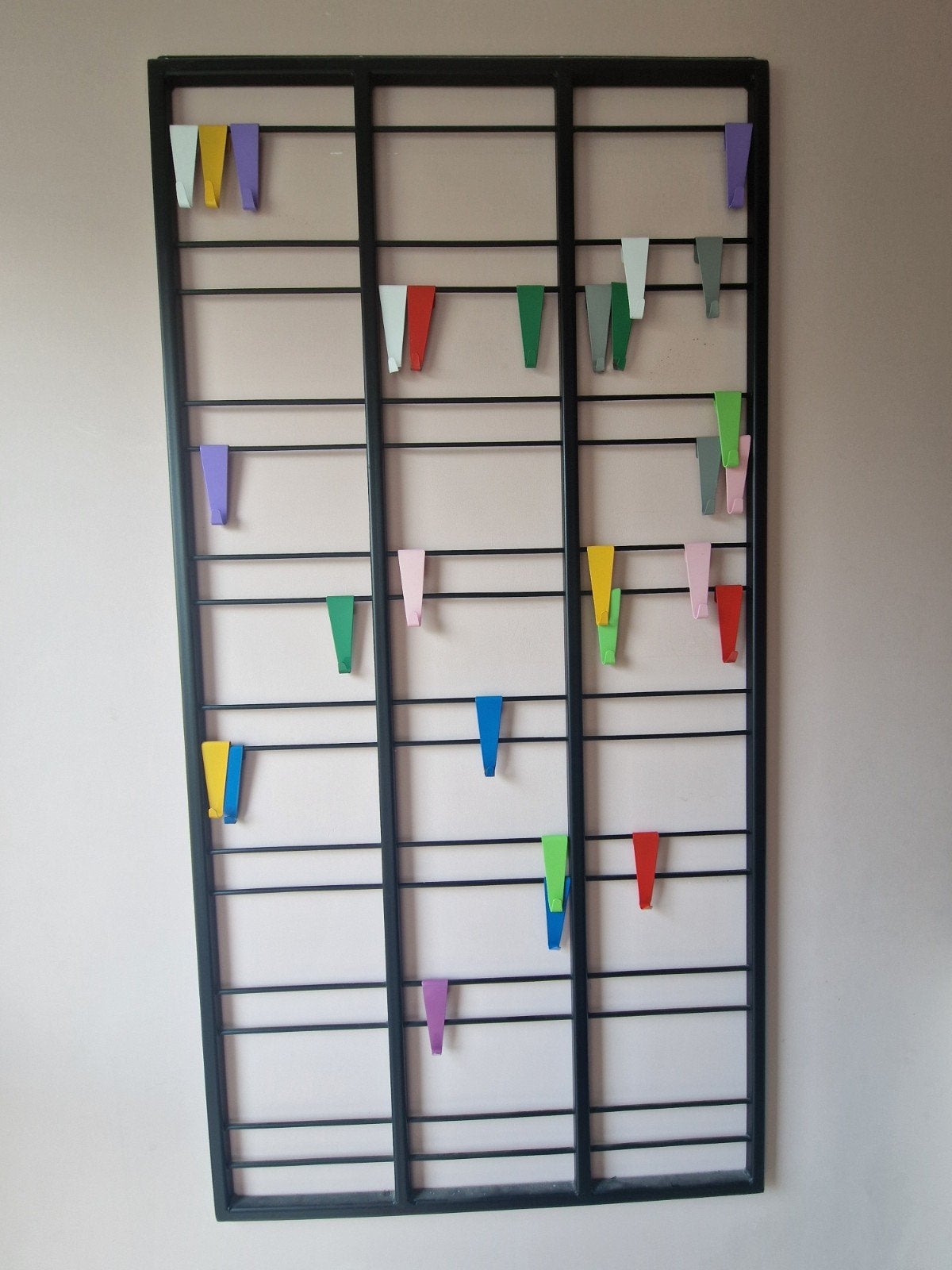 Vintage Pilastro "Toonladder" kapstok, Ophalen, Metaal, Wandkapstok, Minder dan 100 cm