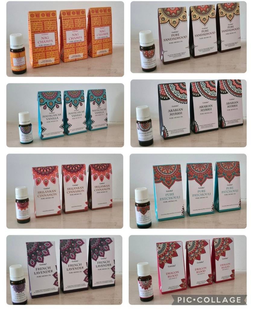 Goloka Geurolie Pure Aroma verschillende geuren, Ophalen of Verzenden, Nieuw, Aroma