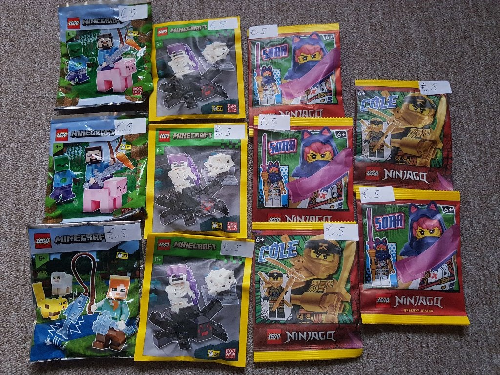 Verschillende Lego polybags - Minecraft - Ninjago, Kinderen en Baby's, Lego, Ophalen of Verzenden, Minifiguur, Ninjago