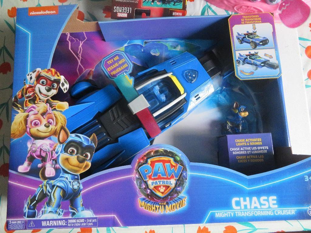 PAW PATROL - CHASE MIGHTY TRANSFORMING CRUISER -MIGHTY MOVIE, Ophalen of Verzenden, Zo goed als nieuw