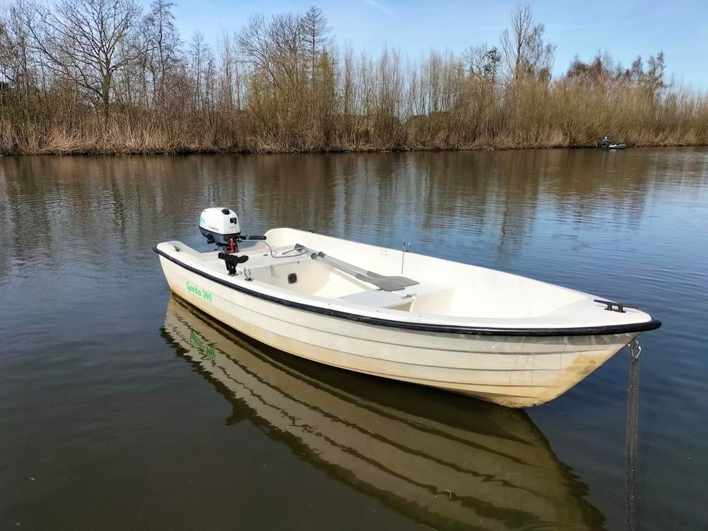 Complete boot met 5 PK motor en trailer, Ophalen, Gebruikt, Minder dan 10 pk, Tot 6 meter