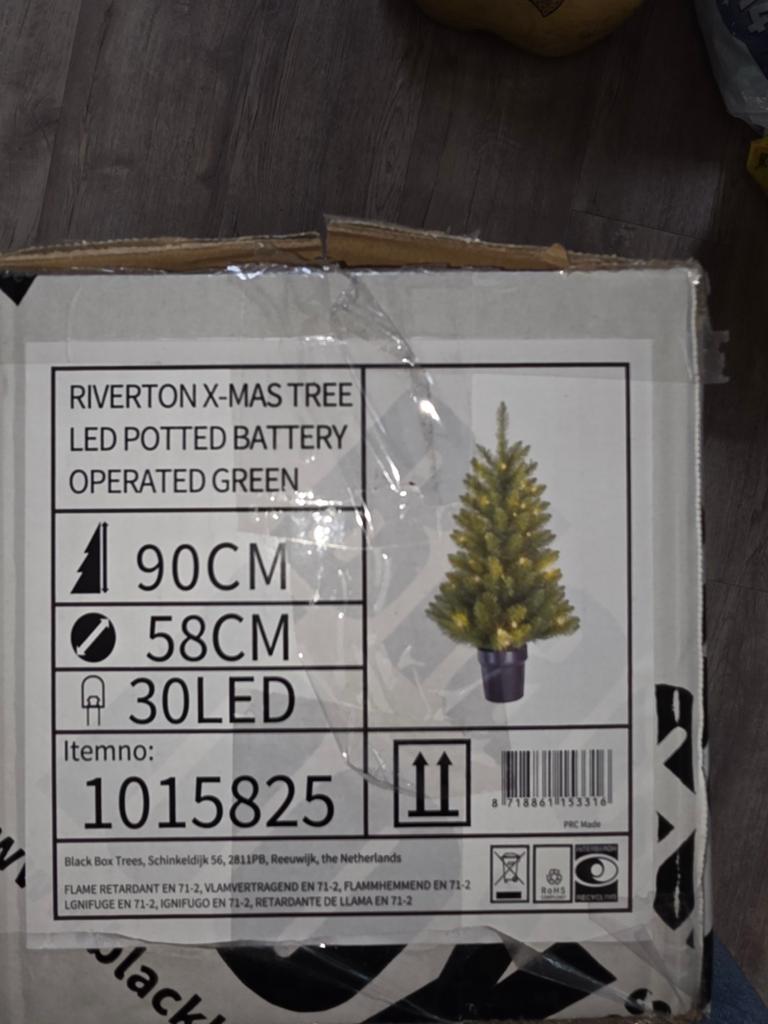 Riverton x-mas tree / kerstboom 90 cm, Ophalen