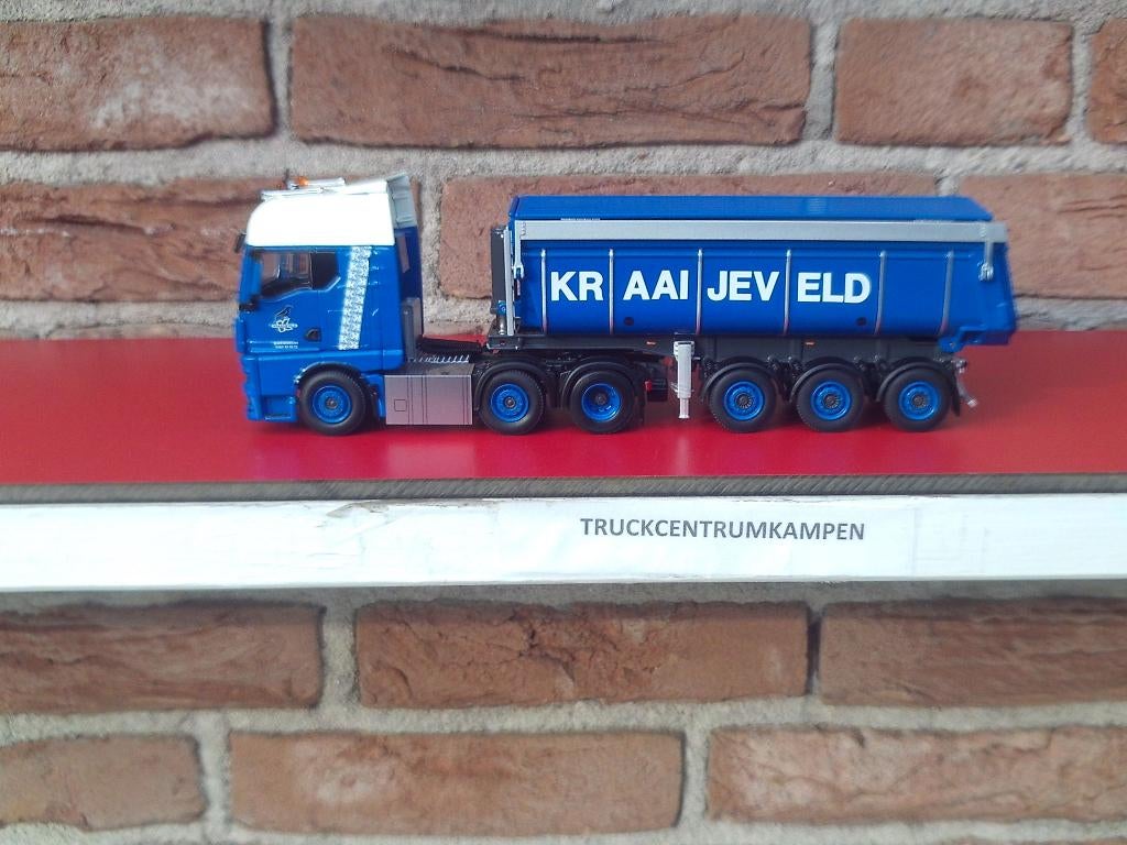 WSI  Man  TGX  GM  Twin  Steer  van  Kraaijeveld., Ophalen of Verzenden, Nieuw, Bus of Vrachtwagen, Wsi