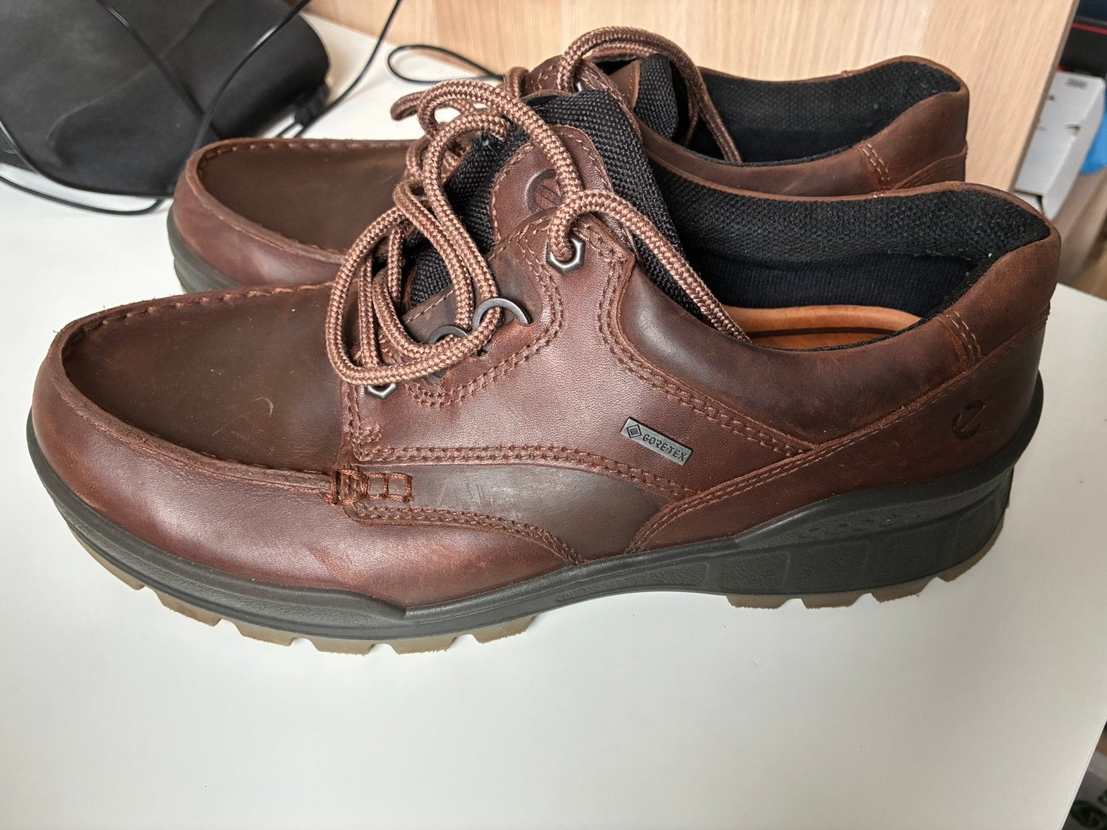 ECCO - Veterschoenen - bison, Ophalen of Verzenden, Zo goed als nieuw, Zwart